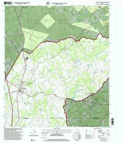 United States Geological Survey New Waverly, TX (1997, 24000-Scale) digital map