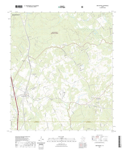 United States Geological Survey New Waverly, TX (2022, 24000-Scale) digital map