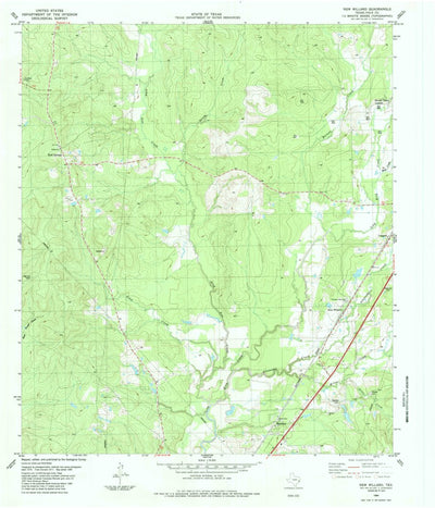 United States Geological Survey New Willard, TX (1984, 24000-Scale) digital map