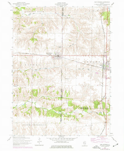 United States Geological Survey New Windsor, IL (1953, 24000-Scale) digital map