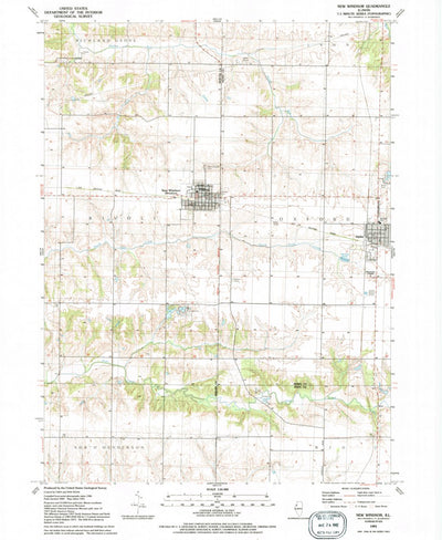 United States Geological Survey New Windsor, IL (1991, 24000-Scale) digital map