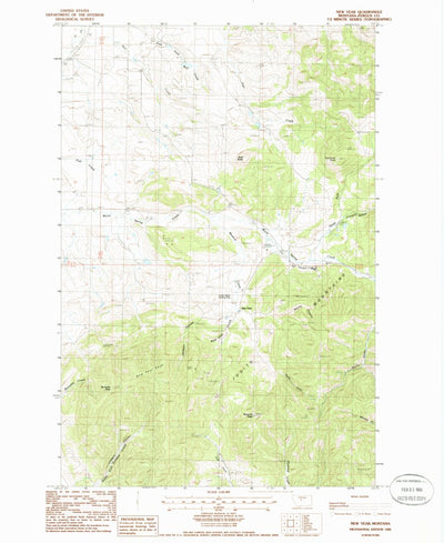 United States Geological Survey New Year, MT (1985, 24000-Scale) digital map