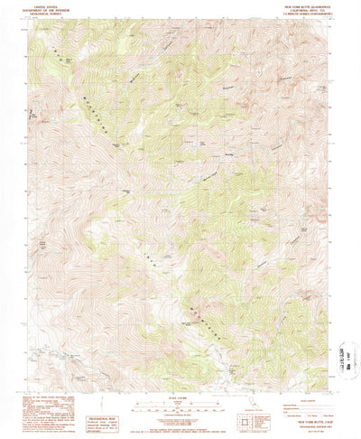 United States Geological Survey New York Butte, CA (1987, 24000-Scale) digital map