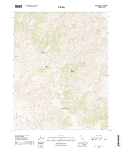 United States Geological Survey New York Butte, CA (2021, 24000-Scale) digital map