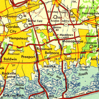 United States Geological Survey New York, NY-NJ-CT (1958, 250000-Scale) digital map