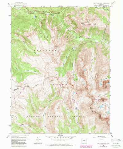 United States Geological Survey New York Peak, CO (1960, 24000-Scale) digital map