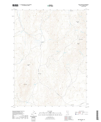 United States Geological Survey New York Peak, NV (2021, 24000-Scale) digital map
