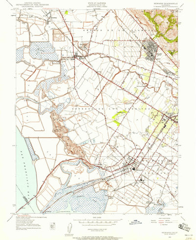 United States Geological Survey Newark, CA (1947, 24000-Scale) digital map