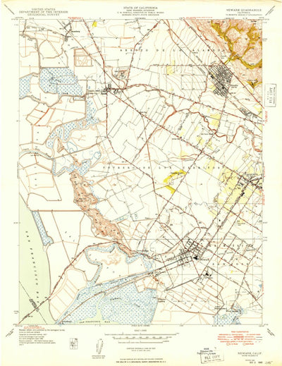 United States Geological Survey Newark, CA (1948, 24000-Scale) digital map