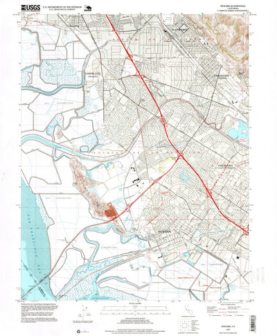 United States Geological Survey Newark, CA (1997, 24000-Scale) digital map