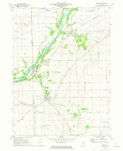 United States Geological Survey Newark, IL (1971, 24000-Scale) digital map