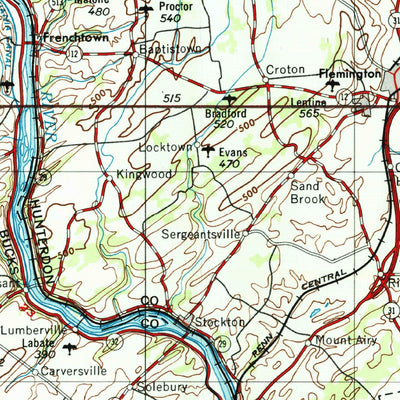 United States Geological Survey Newark, NJ-PA-NY (1944, 250000-Scale) digital map