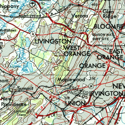 United States Geological Survey Newark, NJ-PA-NY (1944, 250000-Scale) digital map
