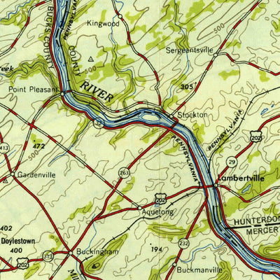 United States Geological Survey Newark, NJ-PA-NY (1949, 250000-Scale) digital map