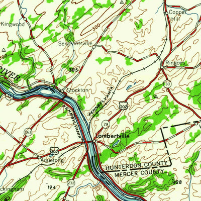 United States Geological Survey Newark, NJ-PA-NY (1960, 250000-Scale) digital map
