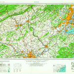 United States Geological Survey Newark, NJ-PA-NY (1964, 250000-Scale) digital map