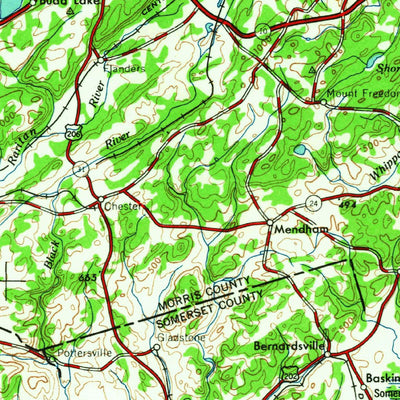 United States Geological Survey Newark, NJ-PA-NY (1964, 250000-Scale) digital map