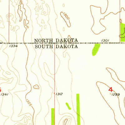 United States Geological Survey Newark NW, ND-SD (1956, 24000-Scale) digital map