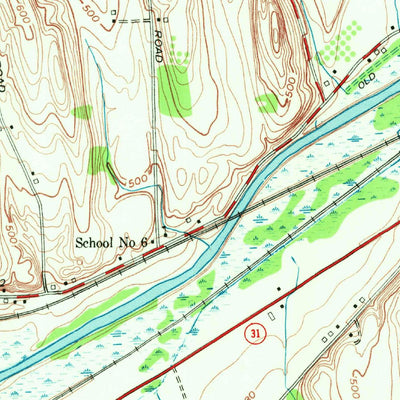 United States Geological Survey Newark, NY (1952, 24000-Scale) digital map