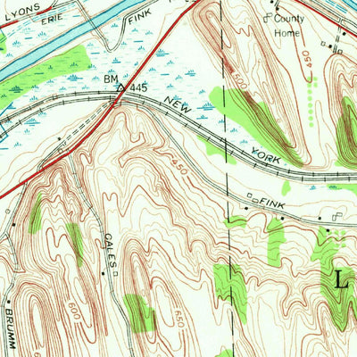 United States Geological Survey Newark, NY (1952, 24000-Scale) digital map