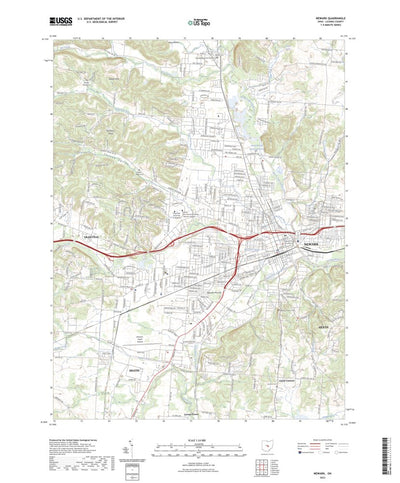 United States Geological Survey Newark, OH (2023, 24000-Scale) digital map