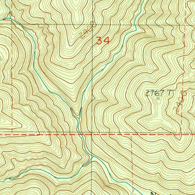 United States Geological Survey Newaukum Lake, WA (1987, 24000-Scale) digital map