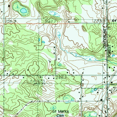United States Geological Survey Newaygo, MI (1985, 24000-Scale) digital map