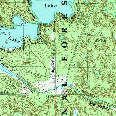 United States Geological Survey Newaygo, MI (1985, 24000-Scale) digital map