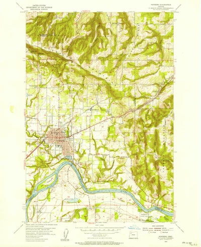 United States Geological Survey Newberg, OR (1954, 24000-Scale) digital map