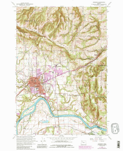 United States Geological Survey Newberg, OR (1961, 24000-Scale) digital map