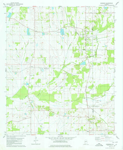United States Geological Survey Newbern, AL (1980, 24000-Scale) digital map