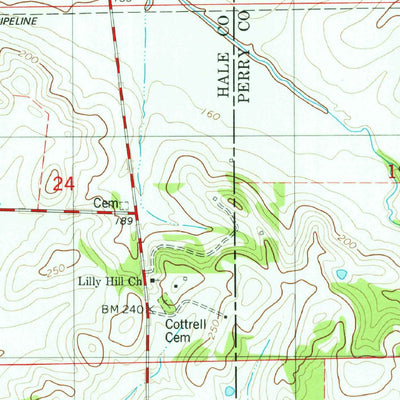United States Geological Survey Newbern, AL (1980, 24000-Scale) digital map
