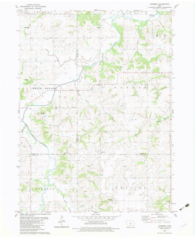 United States Geological Survey Newbern, IA (1982, 24000-Scale) digital map
