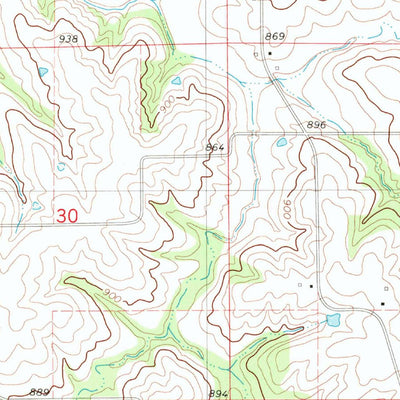United States Geological Survey Newbern, IA (1982, 24000-Scale) digital map