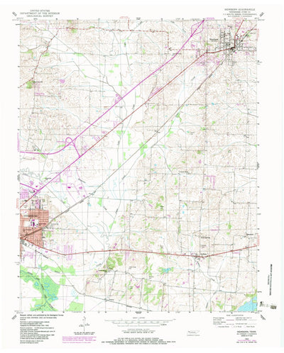 United States Geological Survey Newbern, TN (1952, 24000-Scale) digital map