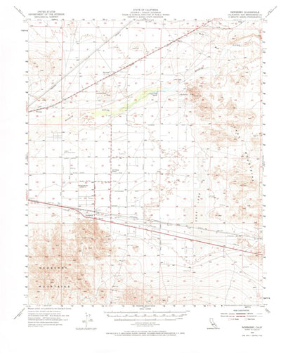 United States Geological Survey Newberry, CA (1955, 62500-Scale) digital map