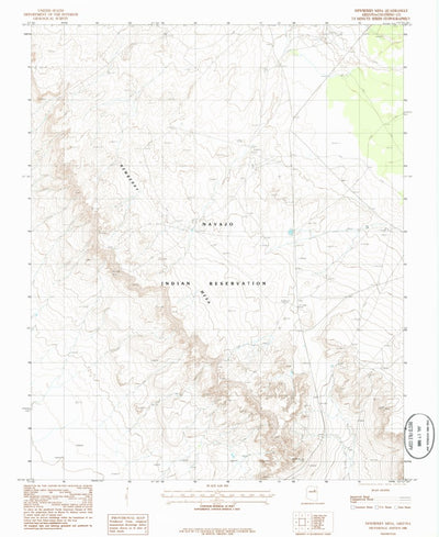 United States Geological Survey Newberry Mesa, AZ (1986, 24000-Scale) digital map