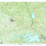 United States Geological Survey Newberry, SC (1986, 100000-Scale) digital map