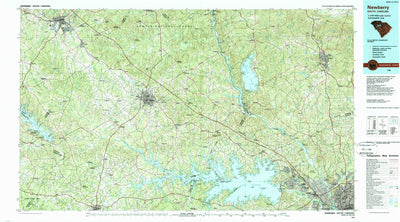 United States Geological Survey Newberry, SC (1986, 100000-Scale) digital map