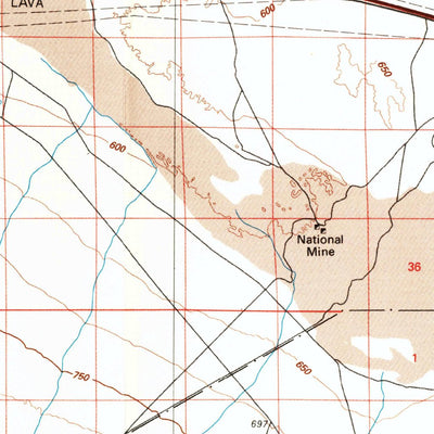 United States Geological Survey Newberry Springs, CA (1977, 100000-Scale) digital map