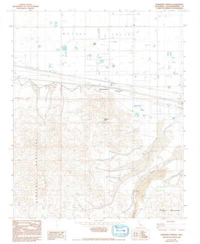 United States Geological Survey Newberry Springs, CA (1982, 24000-Scale) digital map