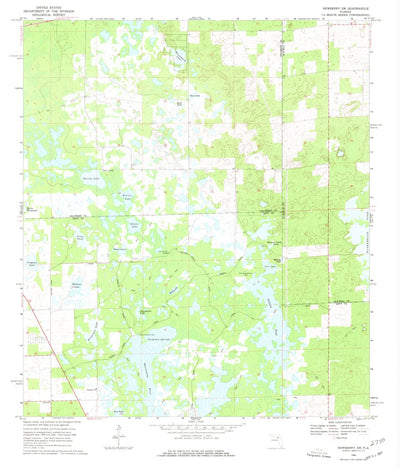 United States Geological Survey Newberry SW, FL (1968, 24000-Scale) digital map
