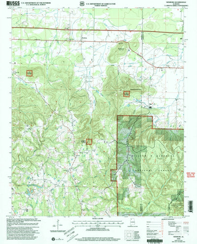 United States Geological Survey Newburg, AL (2000, 24000-Scale) digital map