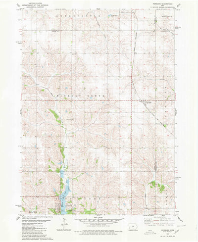 United States Geological Survey Newburg, IA (1980, 24000-Scale) digital map