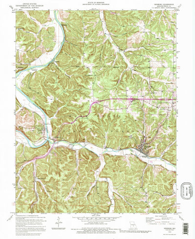 United States Geological Survey Newburg, MO (1992, 24000-Scale) digital map