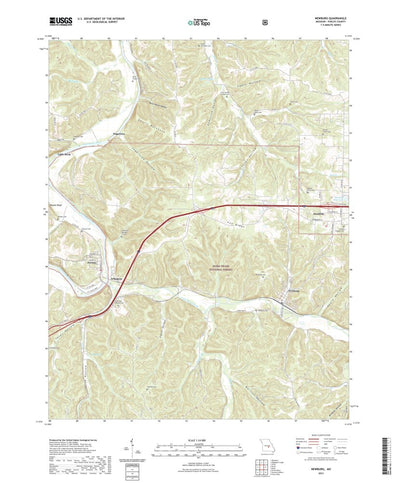 United States Geological Survey Newburg, MO (2021, 24000-Scale) digital map