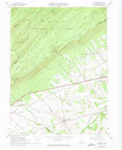 United States Geological Survey Newburg, PA (1966, 24000-Scale) digital map