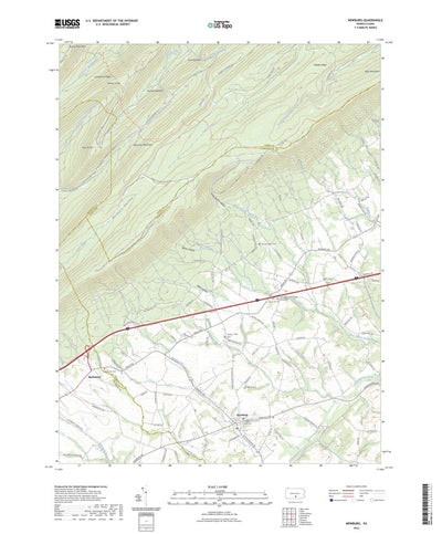 United States Geological Survey Newburg, PA (2023, 24000-Scale) digital map