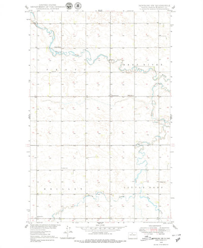United States Geological Survey Newburg SW, ND (1948, 24000-Scale) digital map