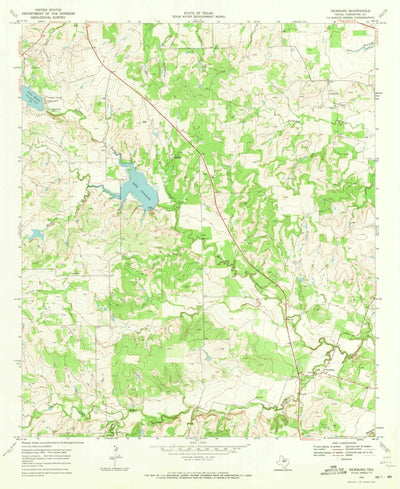 United States Geological Survey Newburg, TX (1969, 24000-Scale) digital map